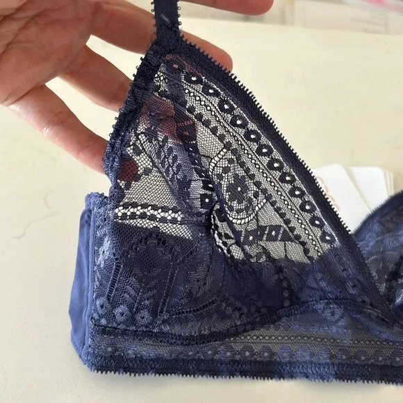 NWT ERES GIROFLE BRA in ocean blue size US32B French 85B - Picture 2 of 11